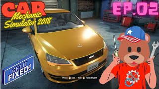 หมี gamer - ช่างหมี การยาง ep02 - car mechanic simulator 2018