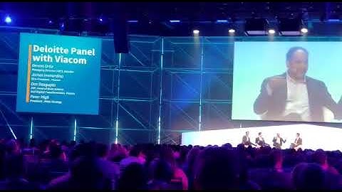 Das Dasgupta in BluePrism 2019 Orlando explaining Digital Transformation and AI/ML convergence