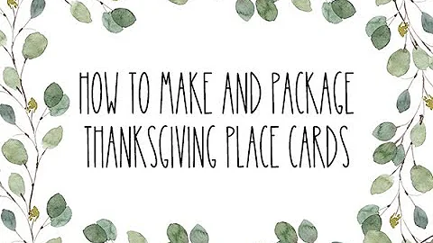 Creative Thanksgiving Place Cards for Etsy Sellers