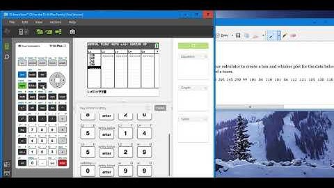 Box and Whisker Plots or Box Plots with TI 84 Plus