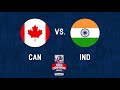 Canada vs India 2017 World Ball Hockey Championships in Pardubice, Czech Republic