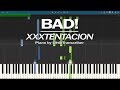 XXXTENTACION - BAD! (Piano Cover) Synthesia Tutorial by LittleTranscriber