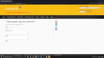 Mail Header Injection SMTP bWAPP tutorial