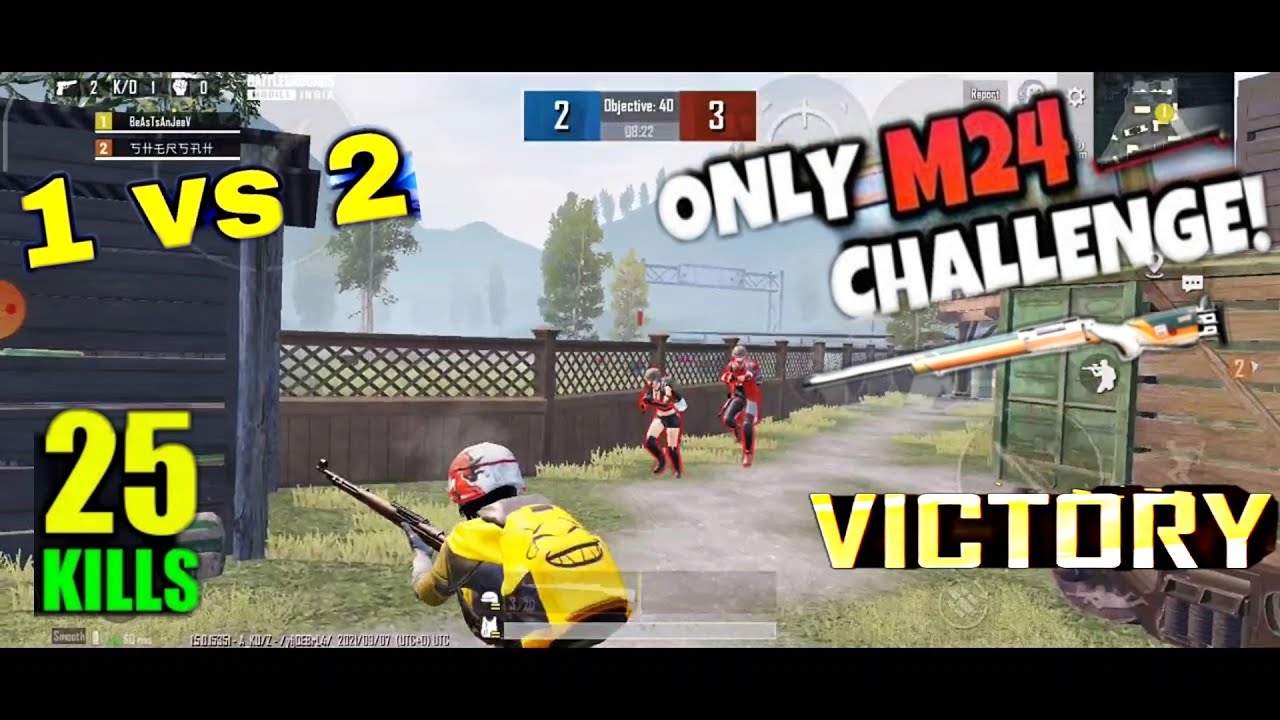 TDM M24 CHALLENGE 1 V2 |PUBG MOBILE |sniping - YouTube