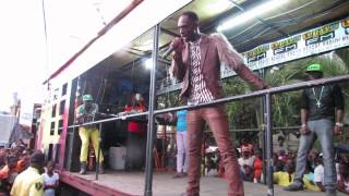 Ninjaman at IRIE FM in de Area Road show in Sav, Jamaica