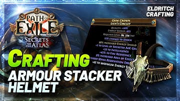 PoE 3.26 - Crafting a BUDGET Armour Stacker Helmet