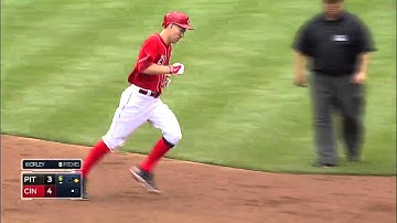 PIT@CIN: Frazier lines a two-run homer to right field