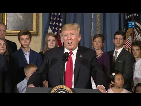 President Trump Gives a Statement on Healthcare