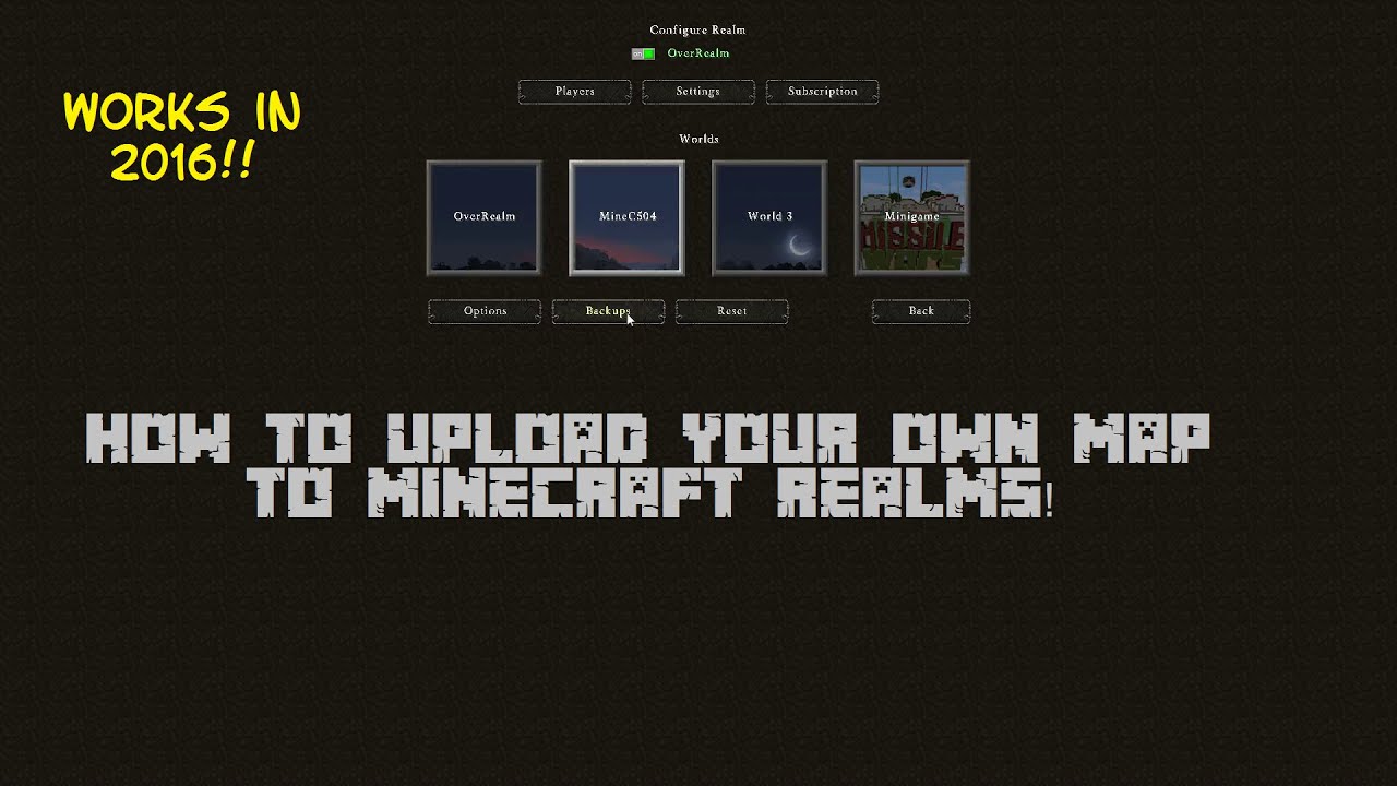 Como Agregar Mundos Personalizados A Su Servidor De Minecraft Realms Thefastcode