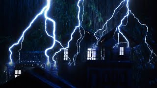 Heavy Thunderstorm Sounds | Relaxing Rain, Thunder & Lightning Ambience for Sleep | HD Nature Video