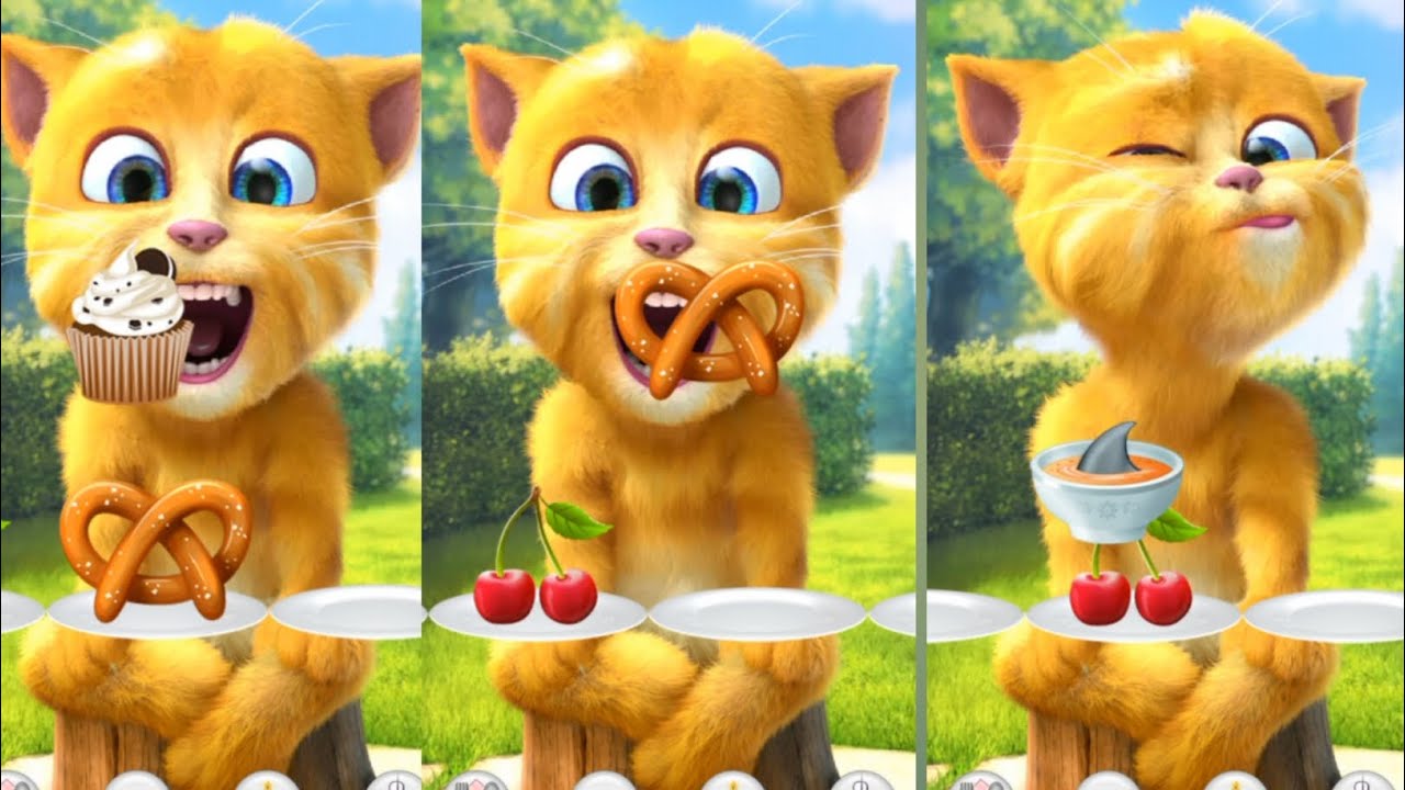 😊🐱 Ginger Enjoys a Happy Game Moment! 🎮✨