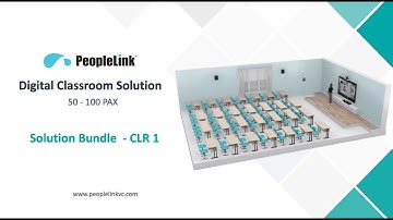 The Complete Hybrid Classroom Solution for 50-100 Students | PeopleLink CLR1 Bundle