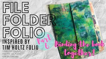 File Folder Folio Part 6, binding the album together