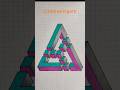 Infinite Triangle Illusion Drawing ✨Mind-Bending Penrose Triangle Art 🔺- 3D DRAWİNG ART