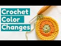 HOW TO CHANGE COLOR IN CROCHET - STRIPES, ADDING NEW YARN, INTARSIA, AND MORE