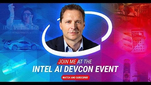 Join me at the Intel AI DevCon Event