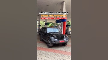 Mahindra Thar Roxx Mileage!!