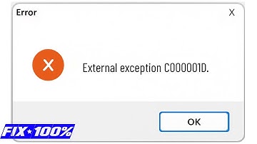 How to Fix Error External exception C000001D