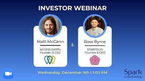 Webinar 23 - Access Earth and Starfolio