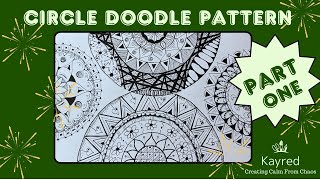 Circle Doodle Pattern chat with me and  together we create a mandala doodle pattern that is easy fun