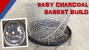 Easy No-Weld Charcoal Basket for your Drum Smoker
