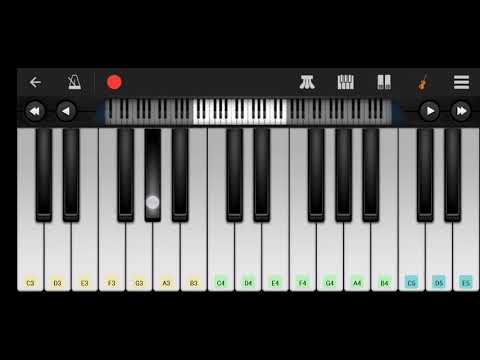 تعليم عزف اغنية بالورقة و القلم من فيلم عسل اسود بيانو