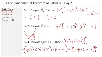 Math 211 - 5.3 The Fundamental Theorem of Calculus (part 2 of 2)
