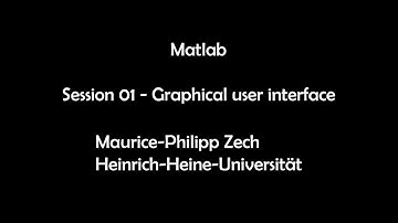 Data Wrangling with Matlab - Session 01: Graphical User Interface