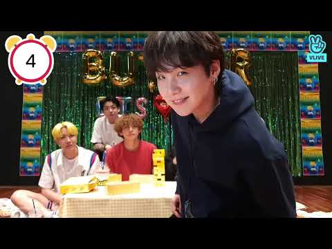 Bts Playing Jenga Game With Butter