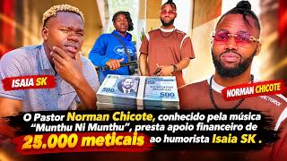 Norman Chicote, of “Munthu Ni Munthu”, provides 25,000 in financial support to Isaia SK