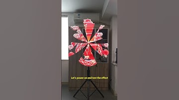 Unpacking 85cm highlight version #3D #ledfan #holographic #advertising #fypシ゚