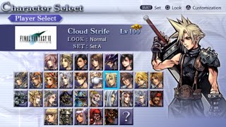 Dissidia 012 [duodecim] Final Fantasy All Characters [PSP]