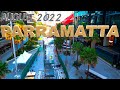 PARRAMATTA city skyline update August 2022 bus sculpture in square powerhouse museum Western Sydney