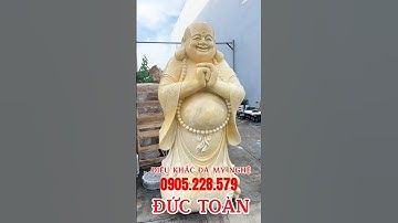 Tượng di lặc chúc phúc cao 1.5m bằng đá cẩm thạch vàng #shorts #shortsvideo #shortvideo #shortsfeed