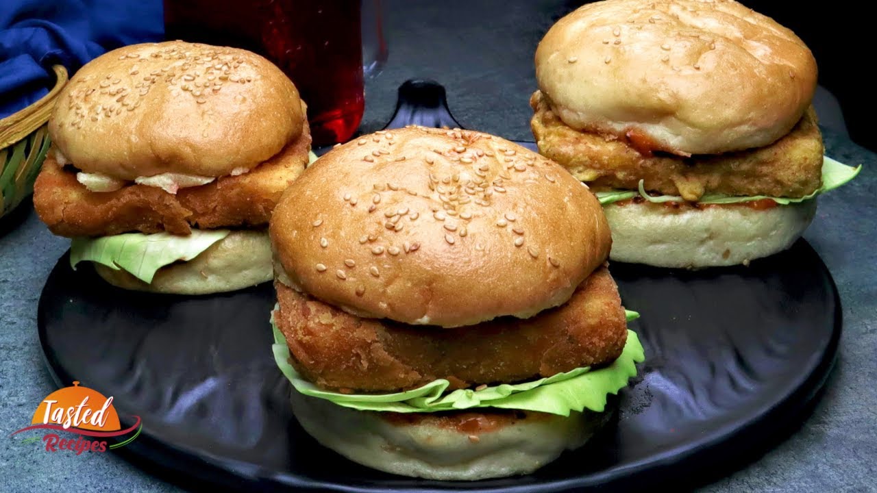 Paneer Burger Recipe | पनीर बर्गर रेसिपी | Easy Paneer Recipe | Veg Burger Recipe by TastedRecipes | Tasted Recipes