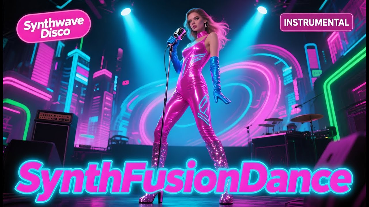 RetroFuture Synth Fusion | Synthwave Disco Instrumental | CraigsAIMusic
