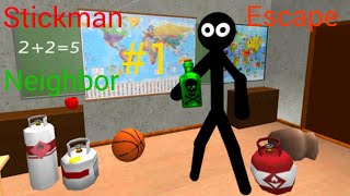 stickman neighbor teacher escape lavel 1 screenshot 2