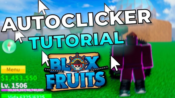 ROBLOX - COMO USAR AUTOCLICK E CONSEGUIR MUITO DINHEIRO E LEVEL NO BLOX  FRUIT(MELHOR AUTOCLICK 2020) 