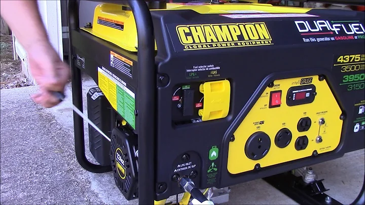 CHAMPION DUAL FUEL GENERATOR: Unboxing and first run