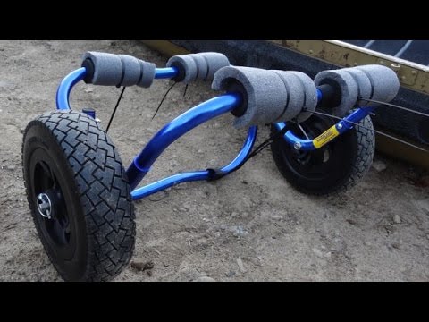 All terrain canoe &amp; kayak cart - Nemo EXTREMO - YouTube
