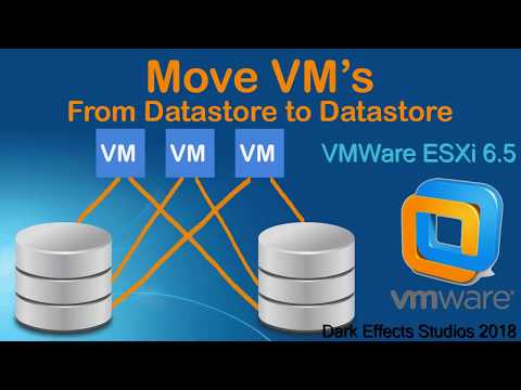 VMWare ESXi 6.5 move VM's to another Datastore