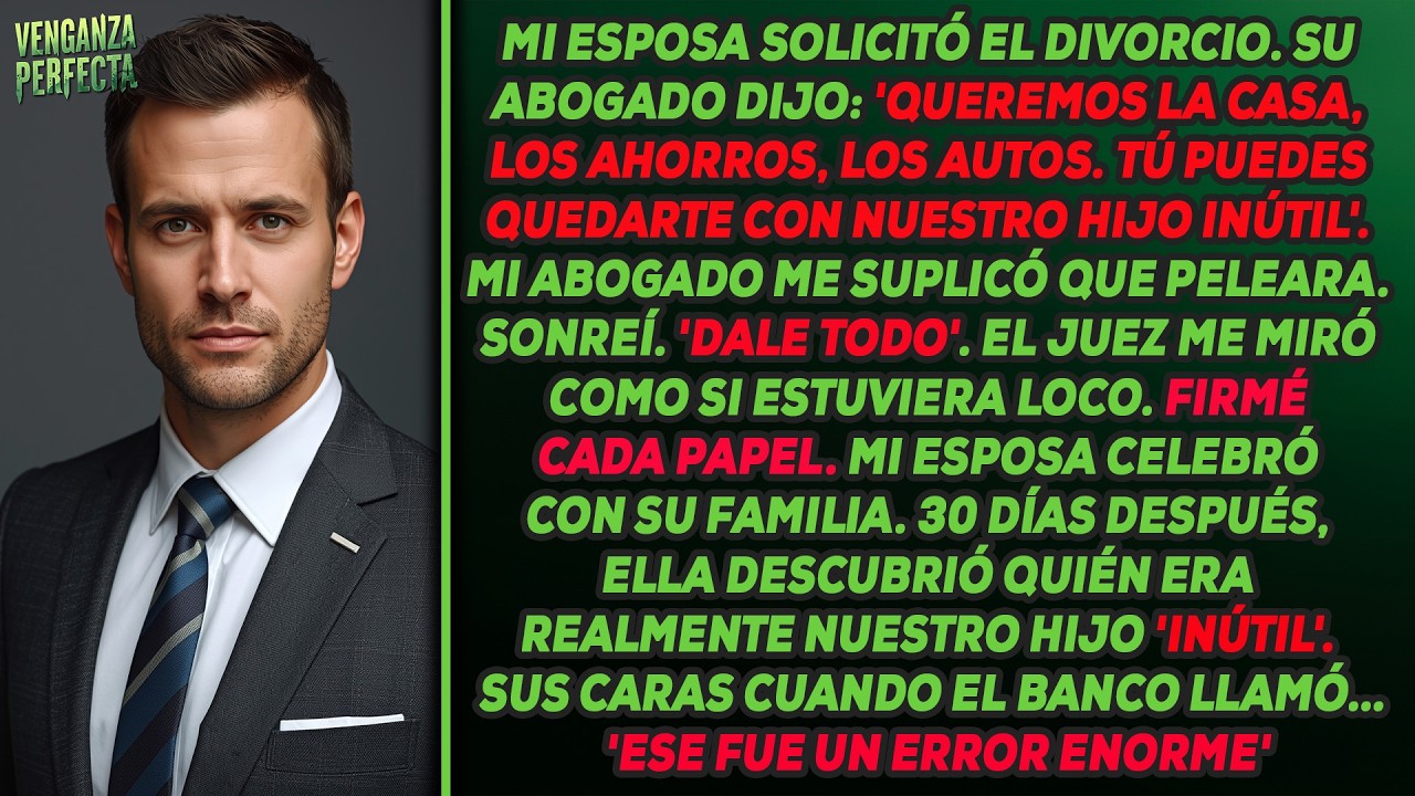 Mi esposa se llevó todo en el divorcio menos a los niños. 30 días después, descubrió el secreto ...