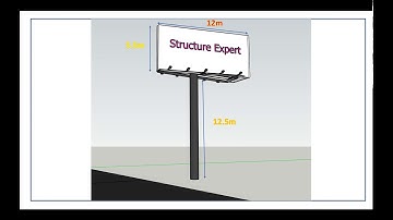steel billboard advertising design in Dlubal RFEM part3