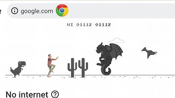 Google Chrome Dino Game In Real Life 😮| Dinosaur Secret Game