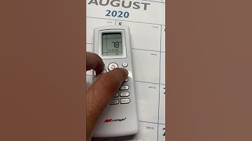 Mirage mini split Celsius to Fahrenheit