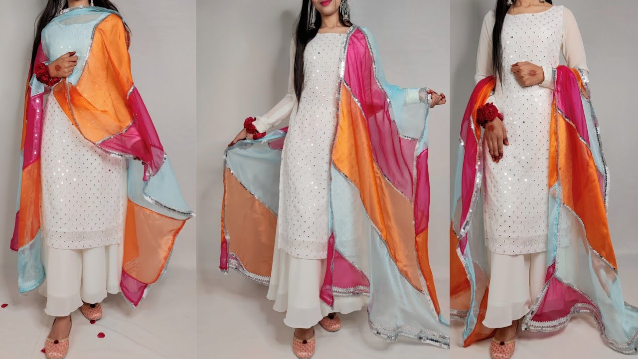 New) Simple Plazo Suit With Price Heavy Dupatta