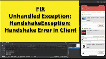 Unhandled Exception: HandshakeException: Handshake error in client – (Solved)