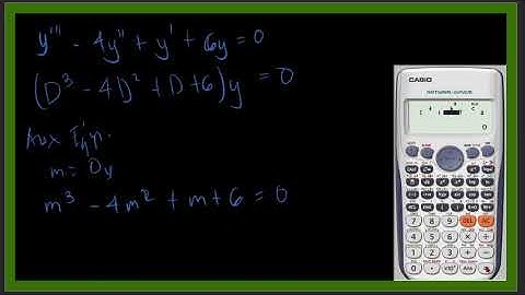 Auxilliary Equation Distinct Roots