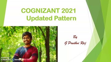 Cognizant latest 2021 pattern by G Prudhvi Raj