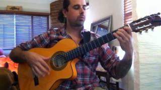 Video thumbnail of "Metallica "Nothing Else Matters" (acoustic) Ben Woods on Flamenco Guitar"